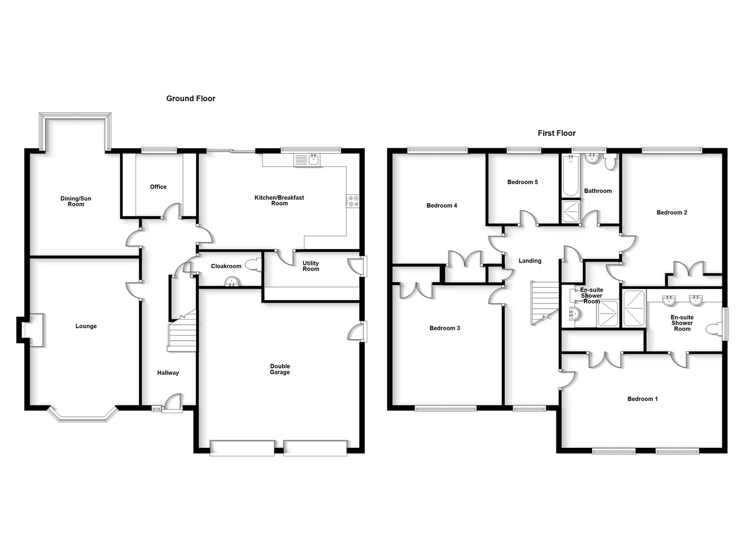 Floorplans For Field View, Cawston, Rugby