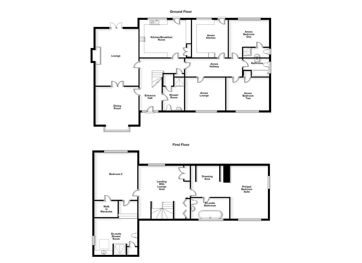 Floorplans For Leamington Hastings, Warwickshire