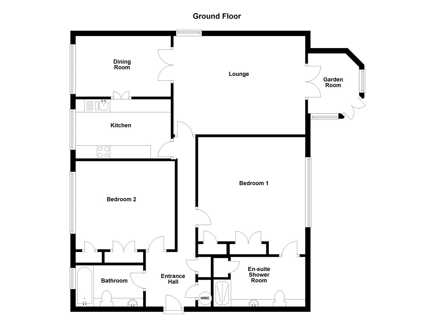 Floorplans For Dunchurch Hall, Dunchurch, Rugby