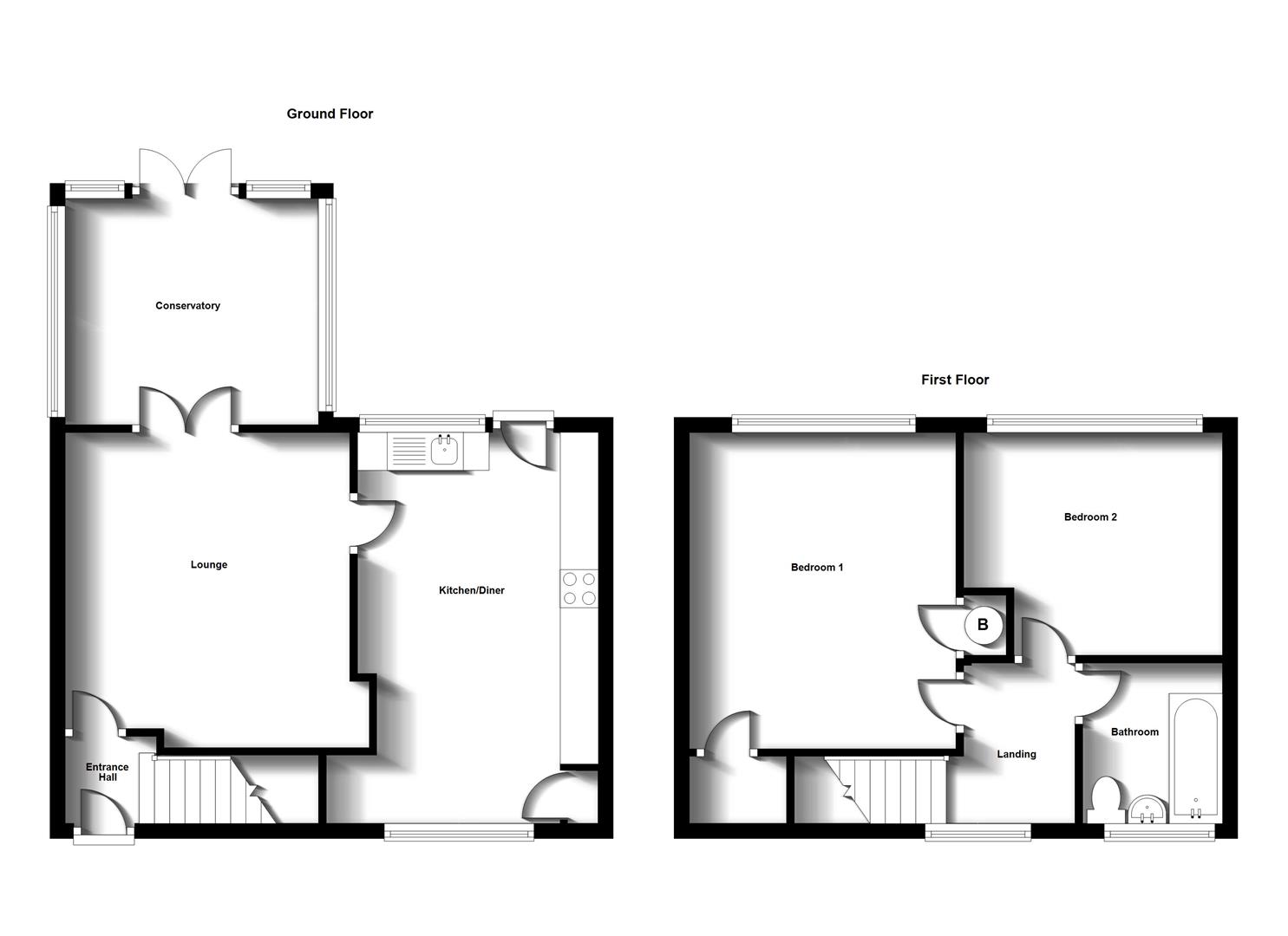 Floorplans For Rosewood Avenue, Rugby