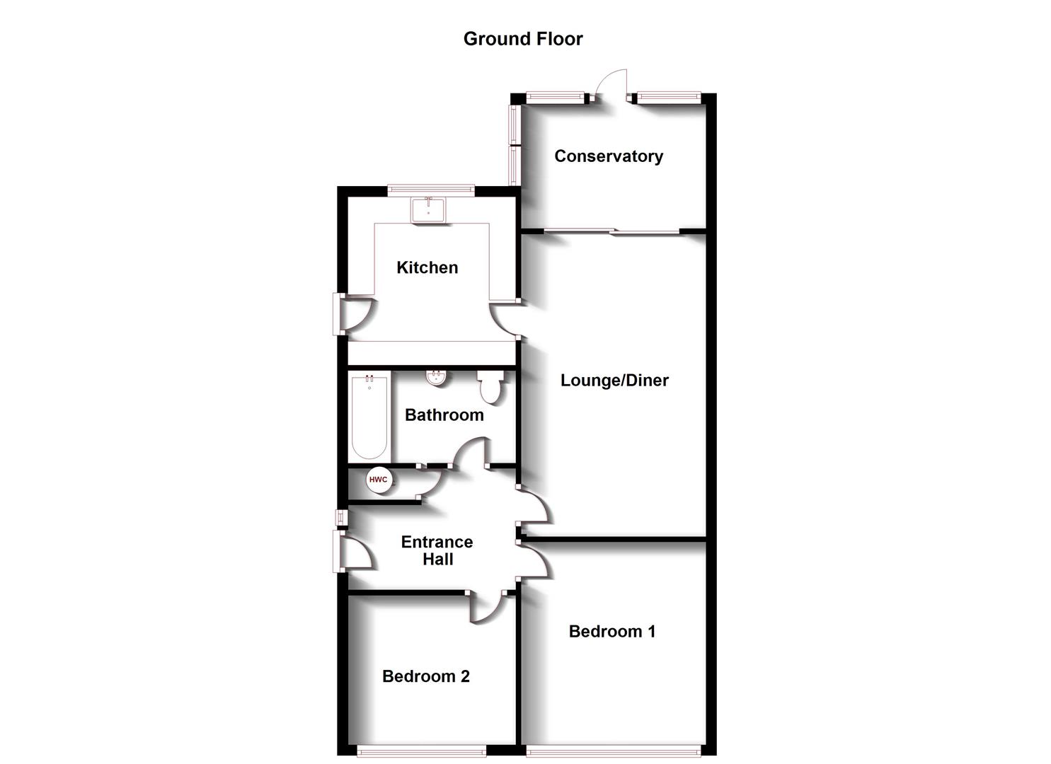 Floorplans For Featherbed Lane, Hillmorton, Rugby