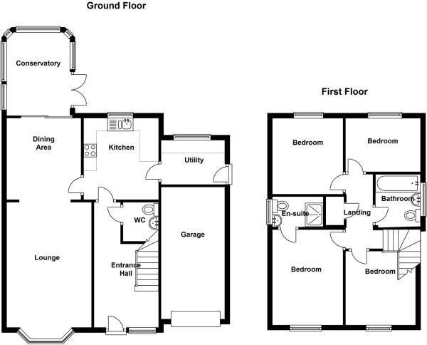 Floorplans For Mulberry Road, Bilton, Rugby