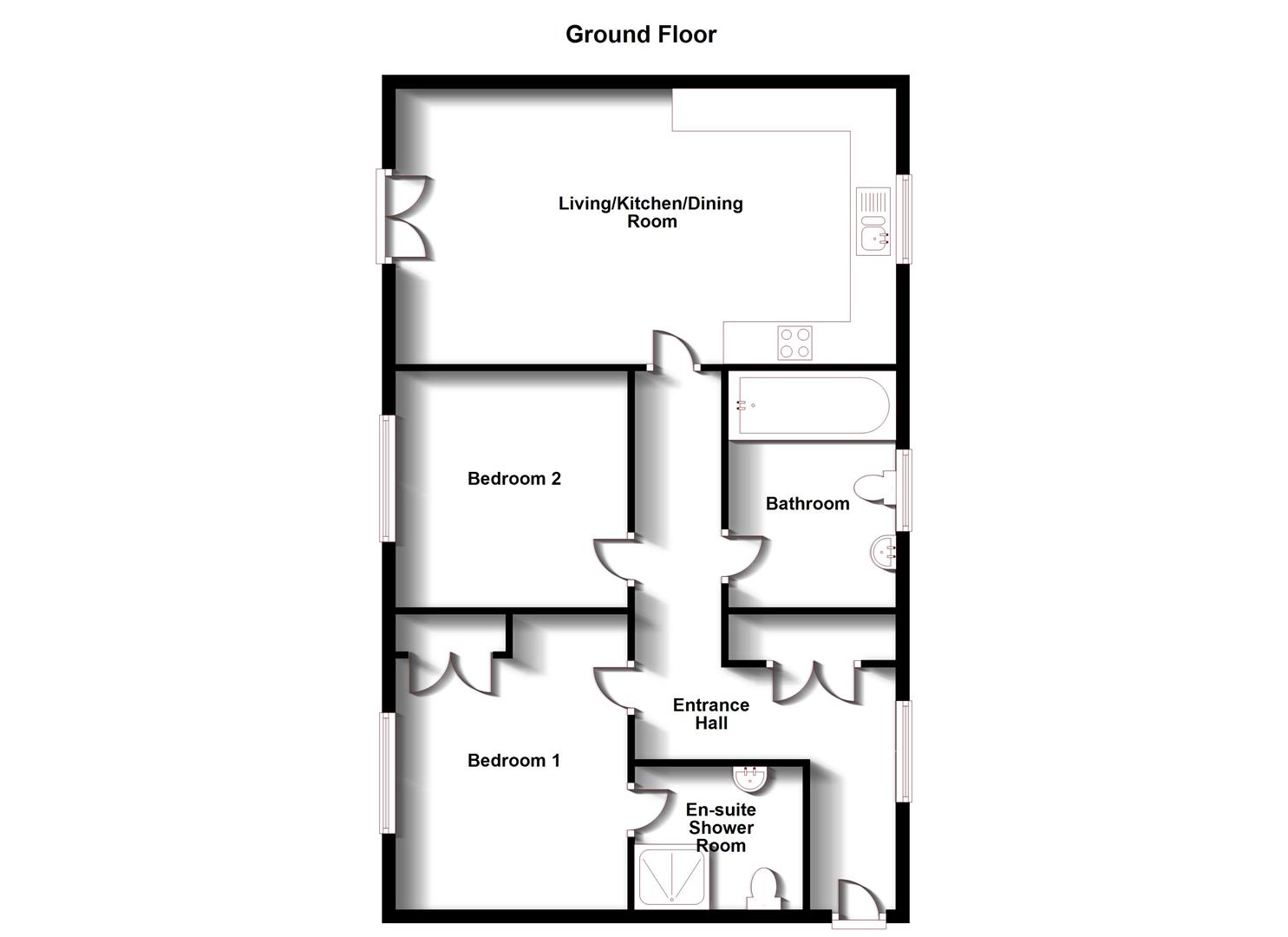 Floorplans For Marigold House, Doyle Close, Rugby