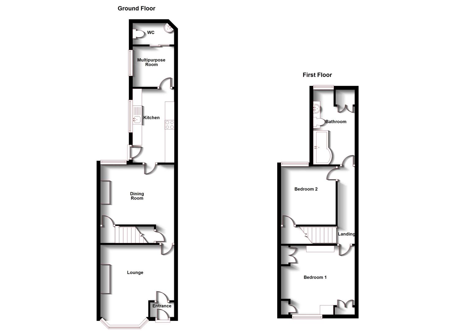 Floorplans For Main Street, Bilton