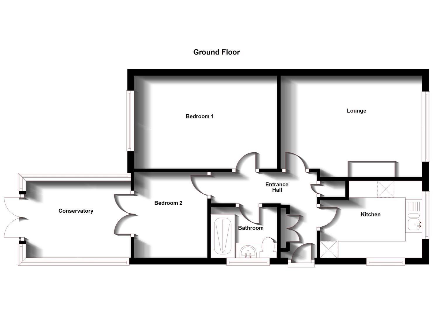 Floorplans For Collingwood Avenue, Bilton, Rugby