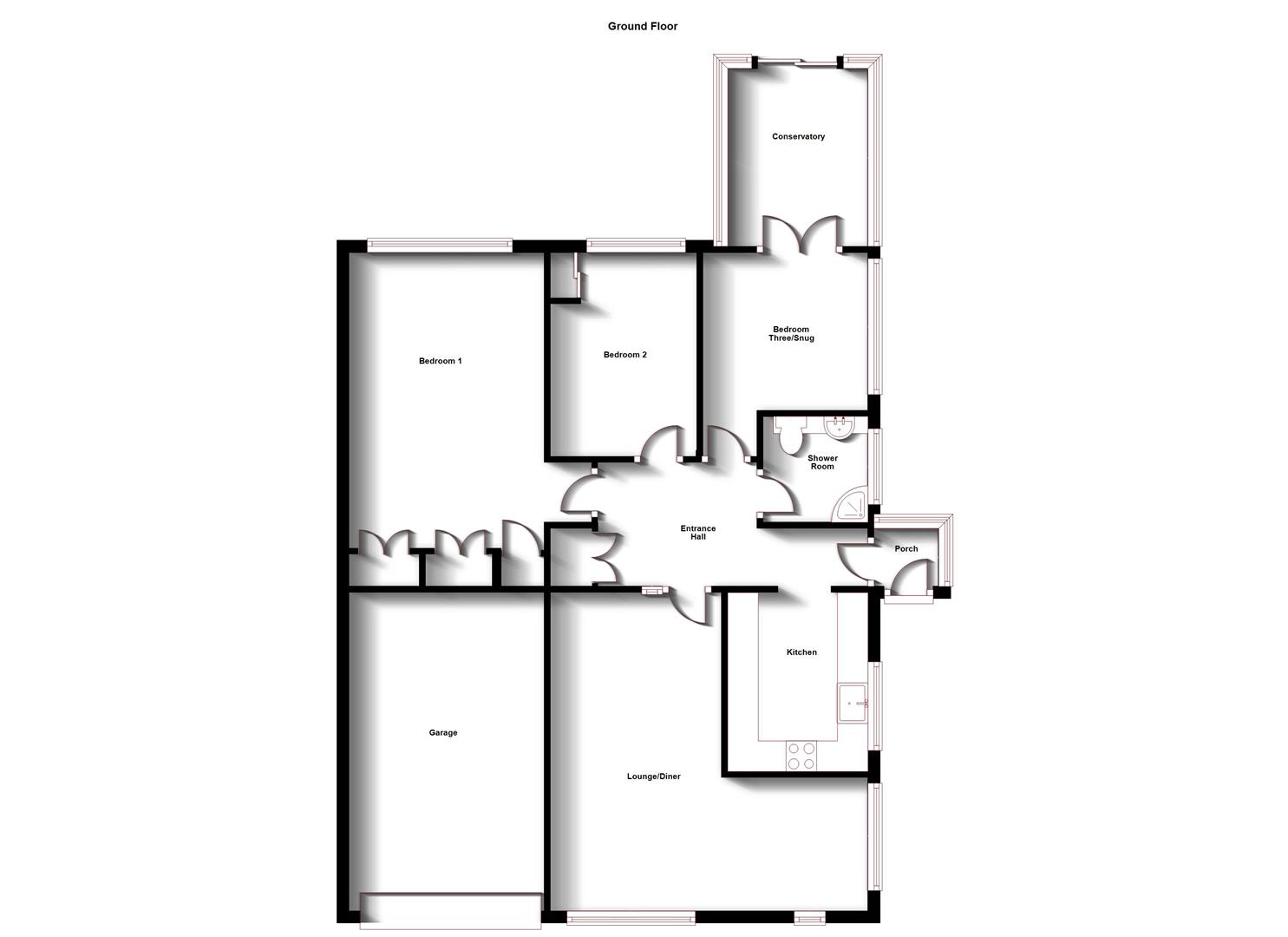 Floorplans For Hawlands, Rugby