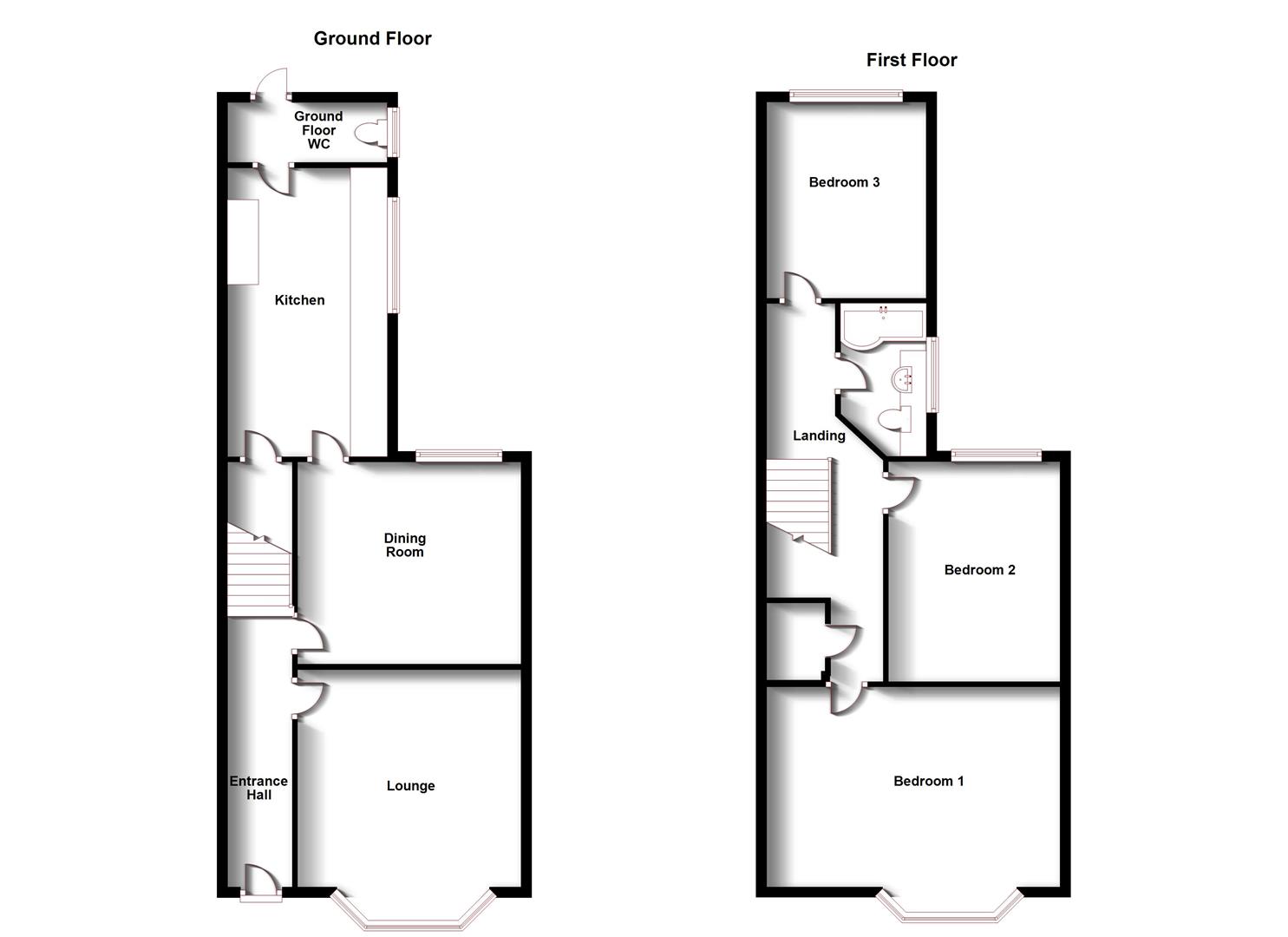 Floorplans For Cromwell Road, Southfields, Rugby