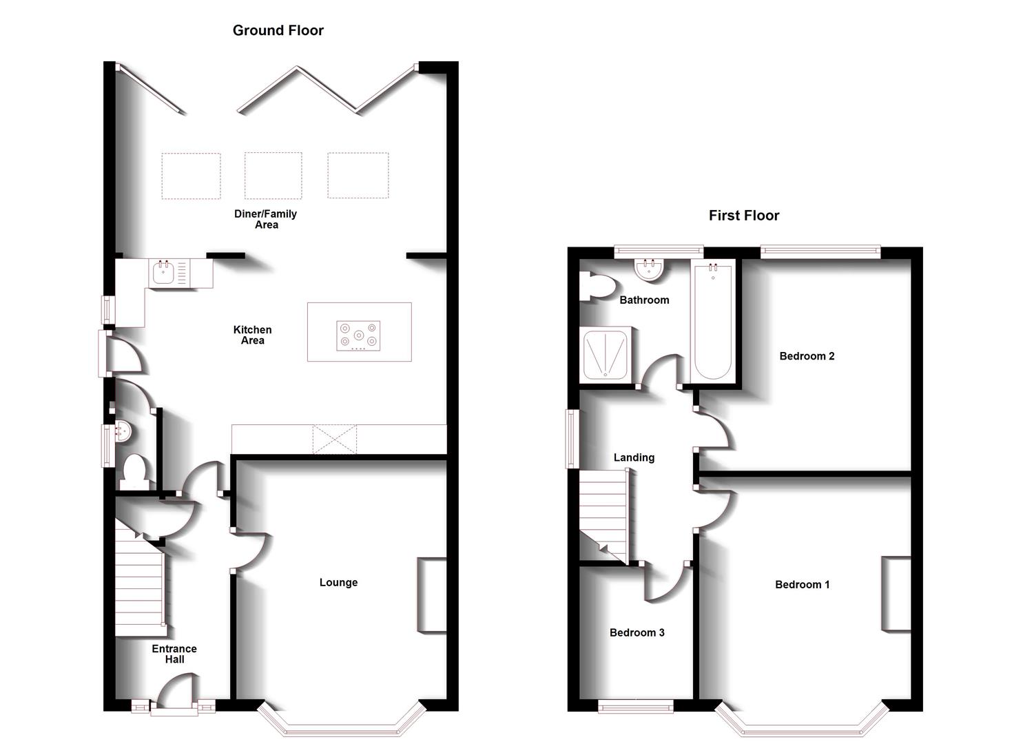 Floorplans For Eastlands Road, Rugby