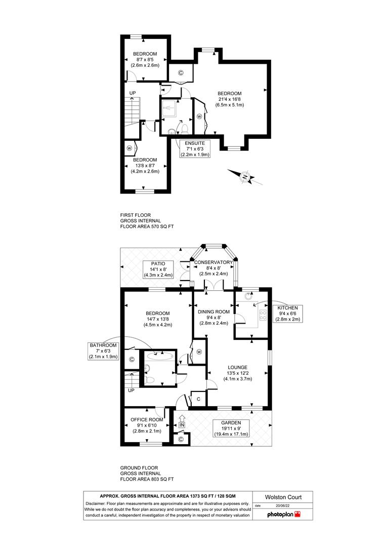 Floorplans For Wolston Court, Lime Tree Village, Rugby