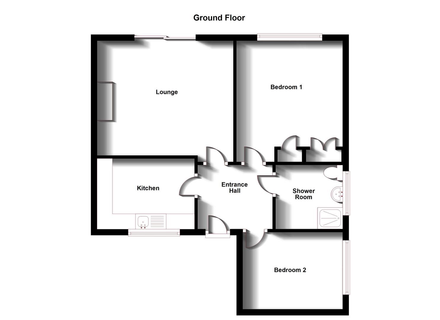 Floorplans For Ferrieres Close, Dunchurch, Rugby