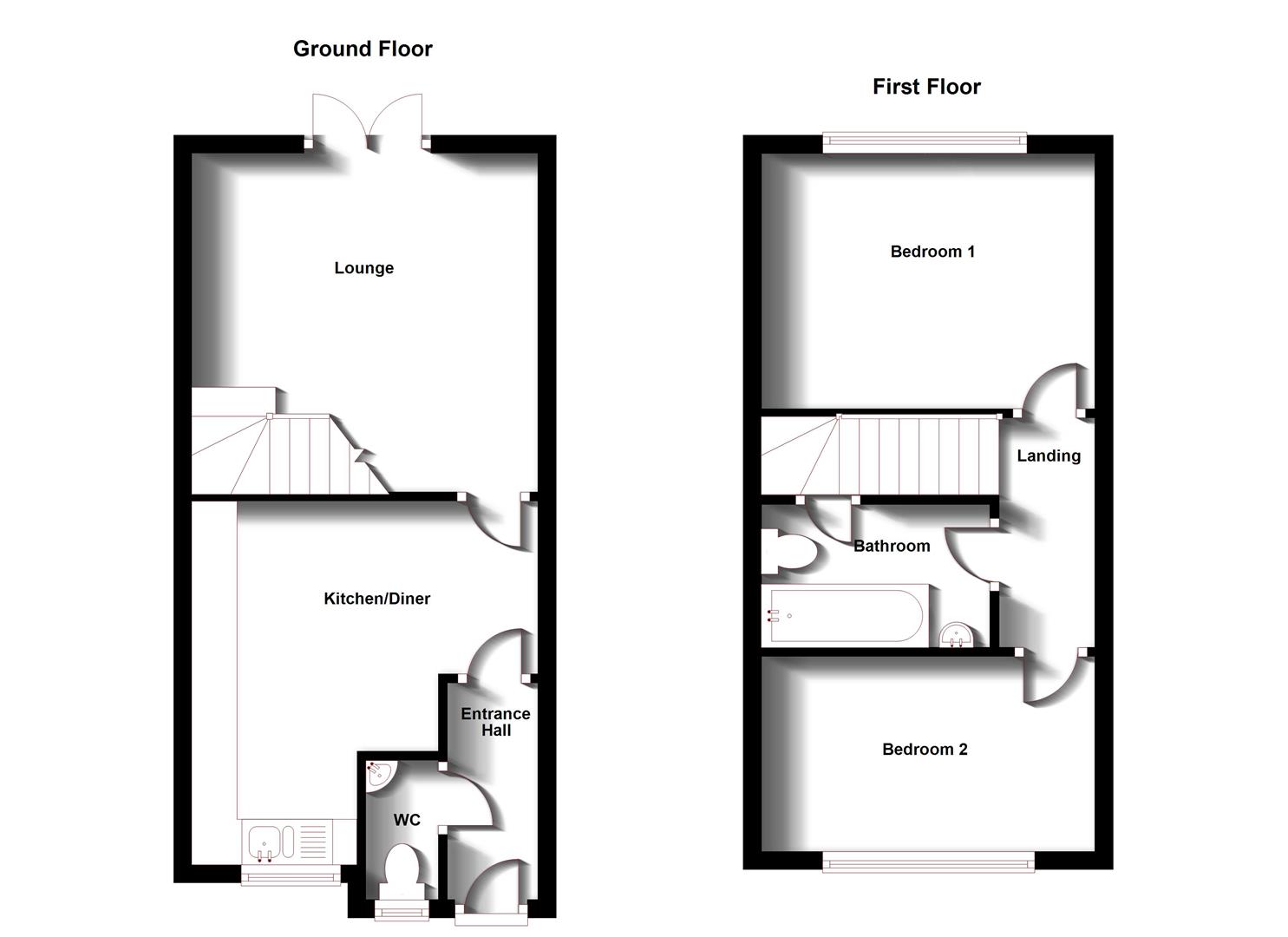 Floorplans For Sheepcote Drive, Long Lawford, Rugby