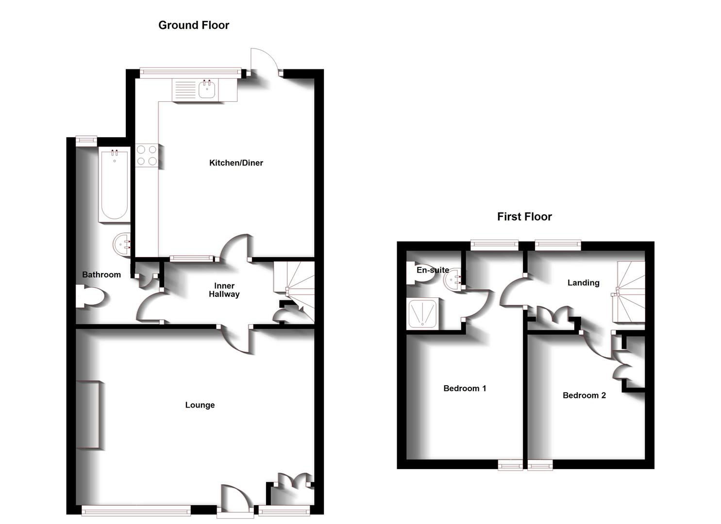 Floorplans For Southam Road, Dunchurch, Rugby