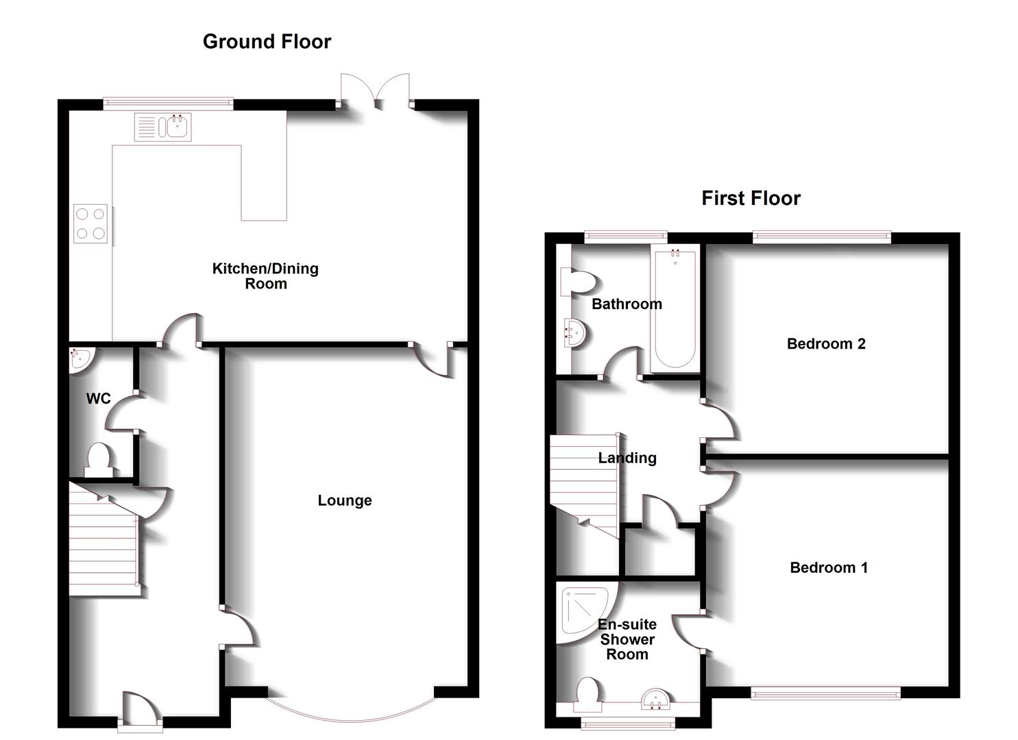Floorplans For Cawston Lane, Dunchurch, Rugby