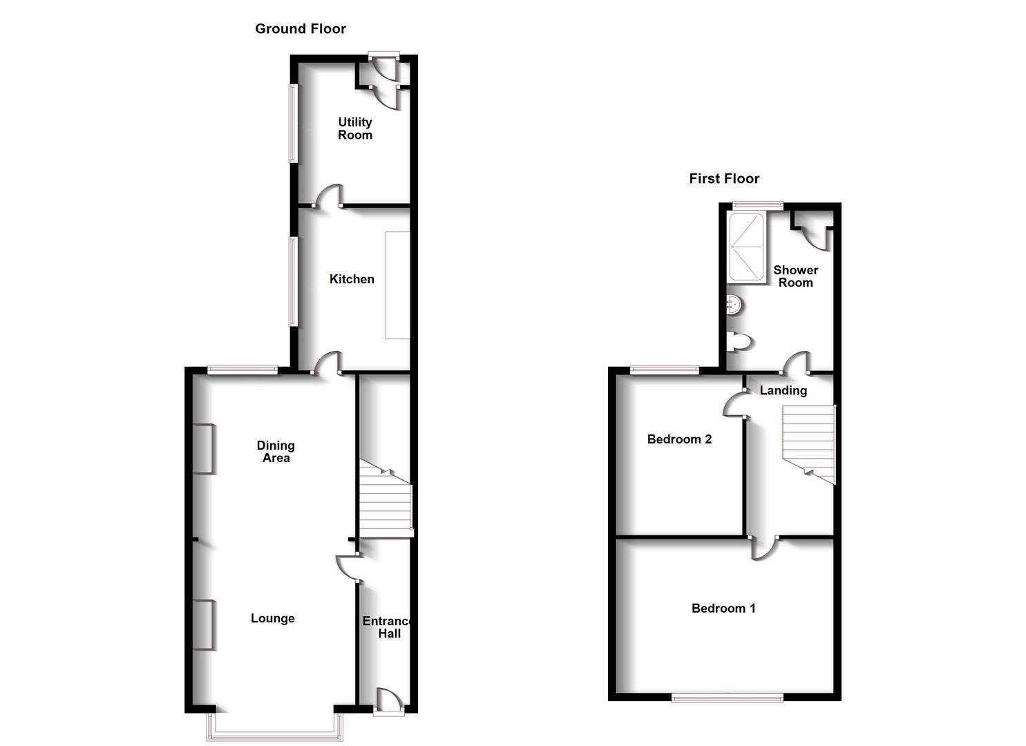 Floorplans For Grosvenor Road, Rugby
