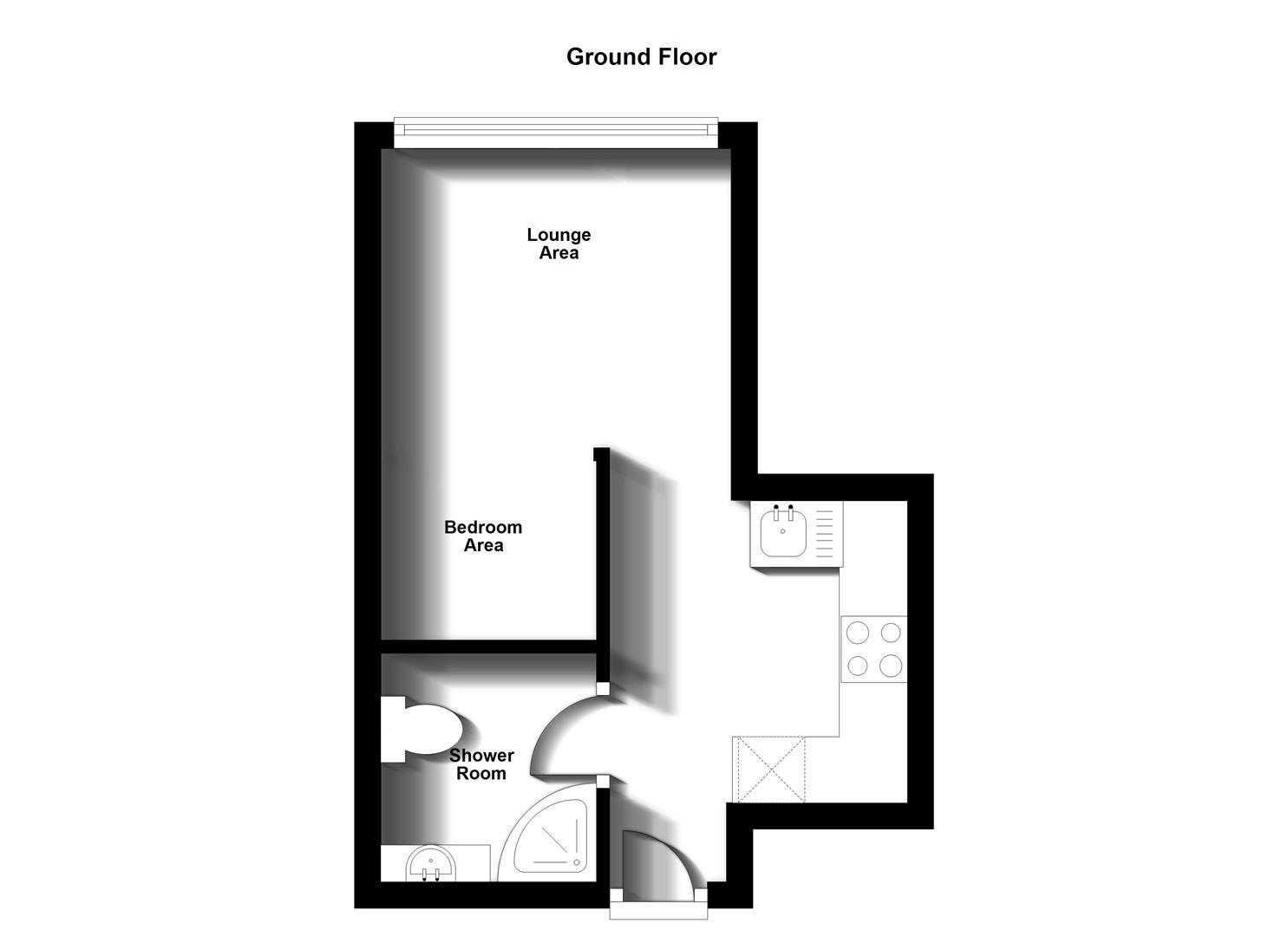 Floorplans For Flat 2 Symington House, Market Street, Rugby