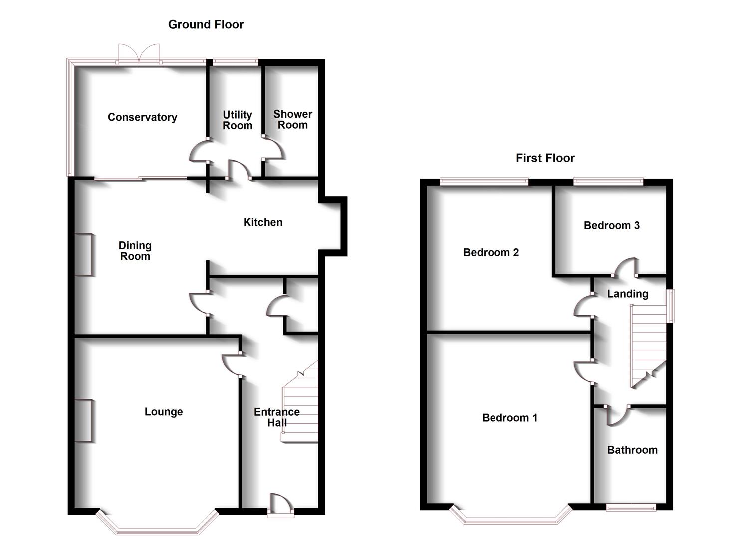 Floorplans For Lower Hillmorton Road, Hillmorton, Rugby