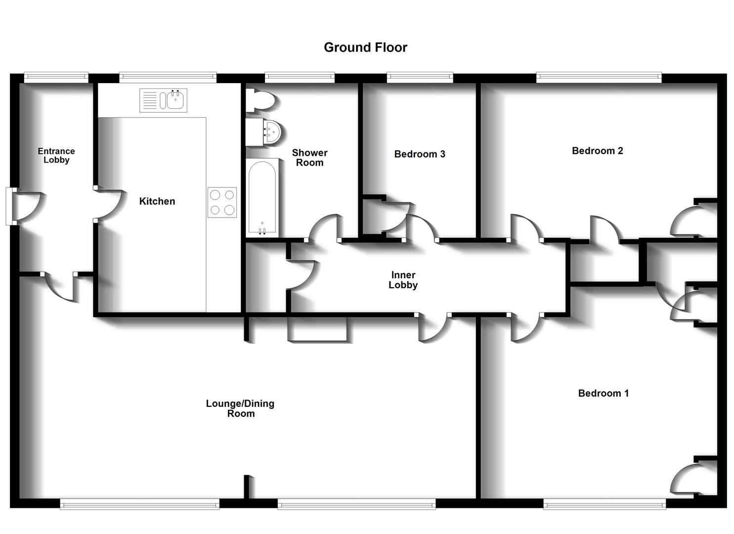 Floorplans For Ash Court, Bilton, Rugby