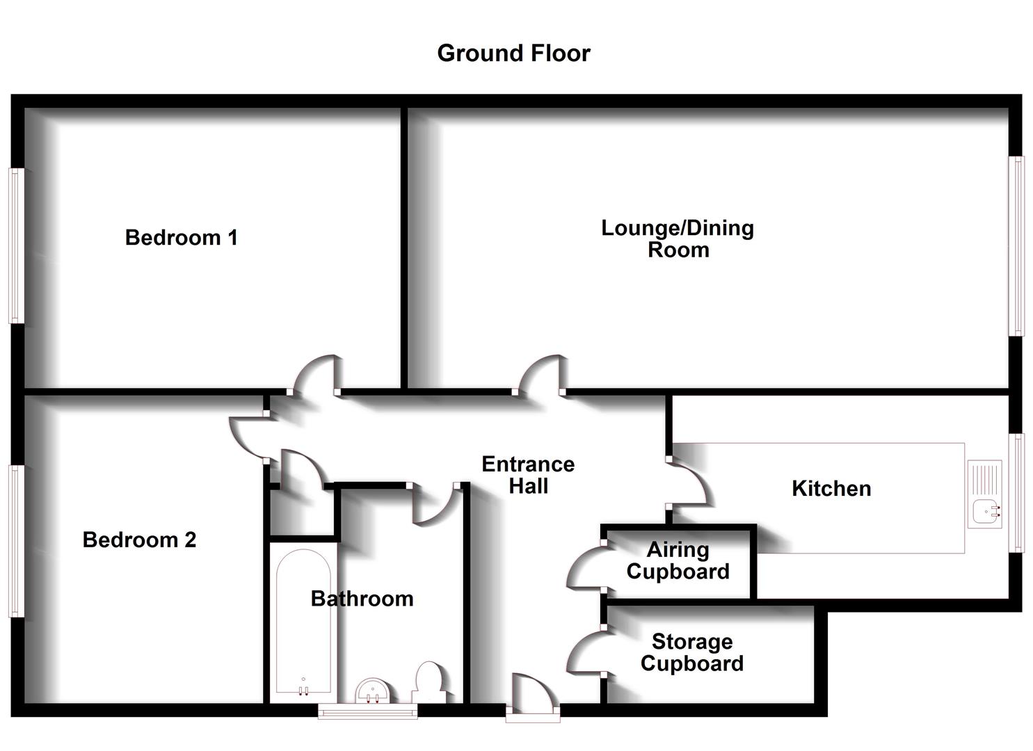 Floorplans For Frobisher Road, Bilton, Rugby