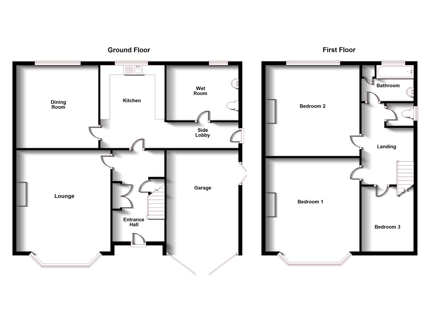 Floorplans For Bilton Road, Rugby