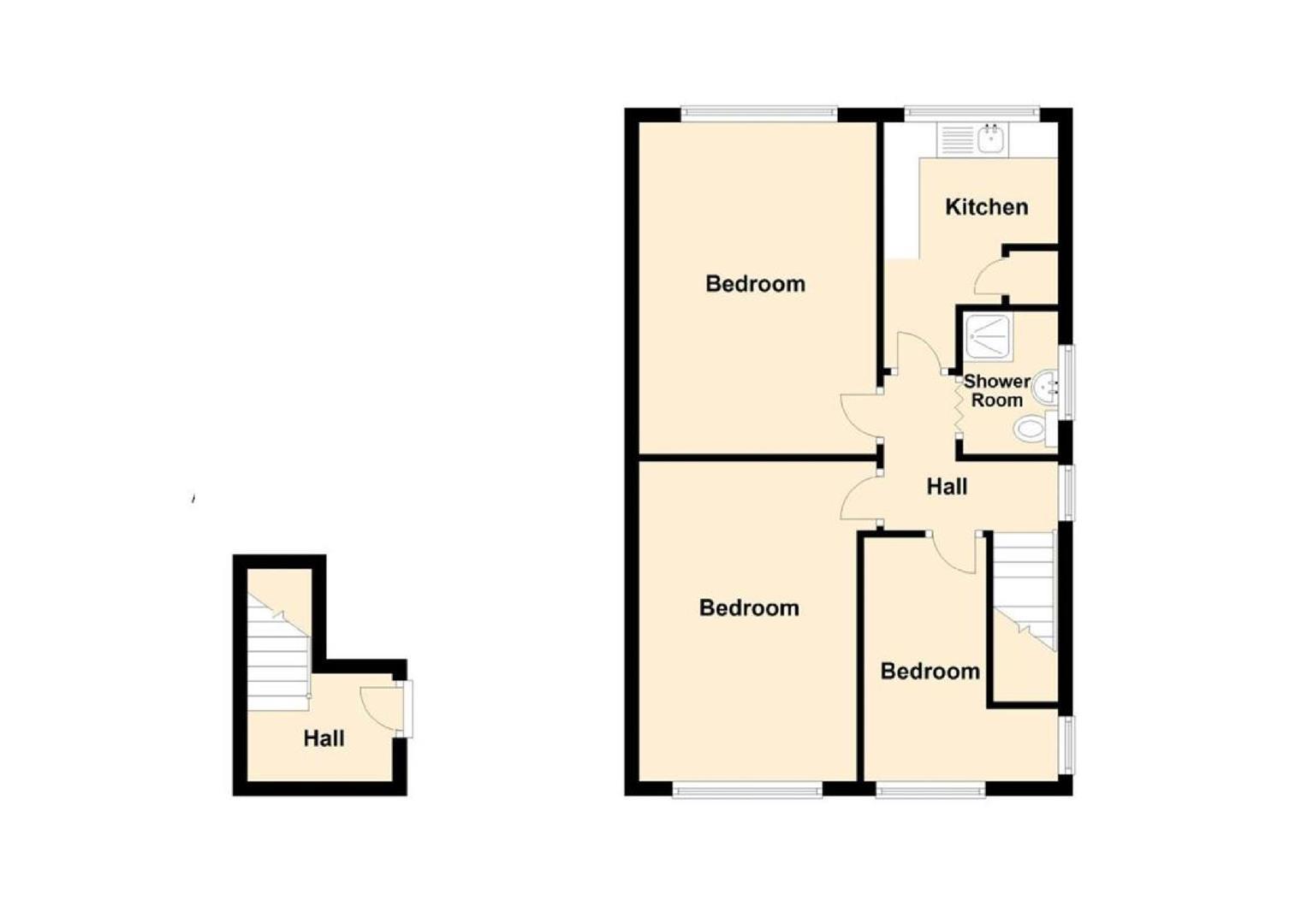 Floorplans For Evans Road, Rugby, Warwickshire