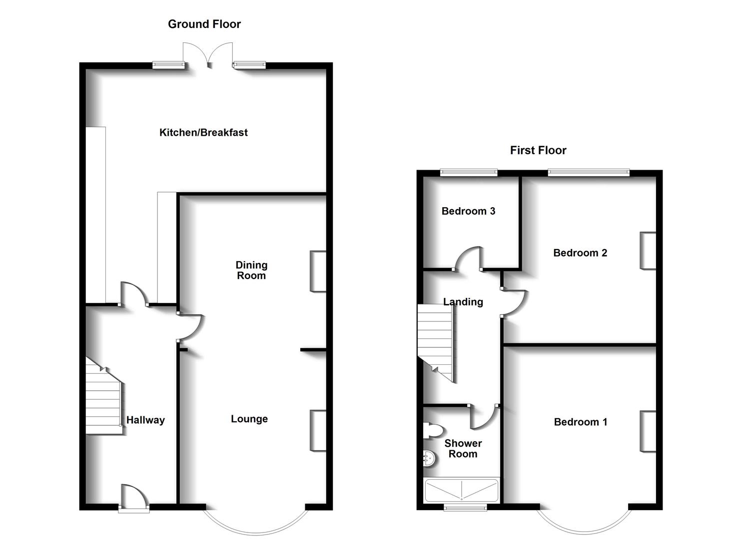 Floorplans For Bilton Road, Rugby