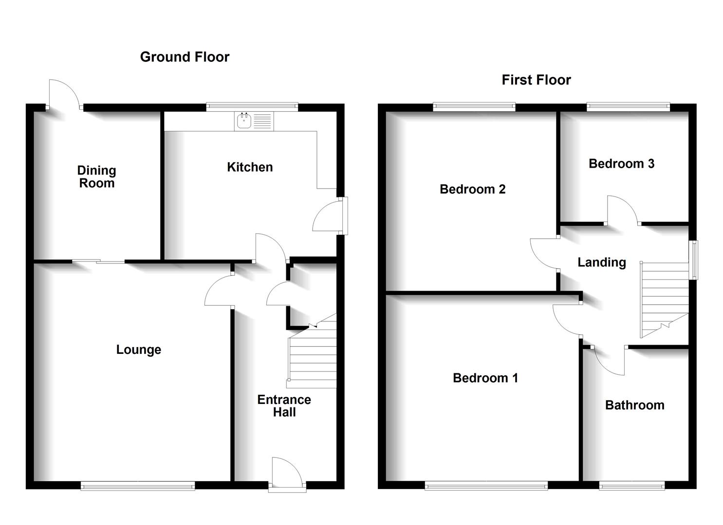 Floorplans For Alwyn Road, Bilton, Rugby