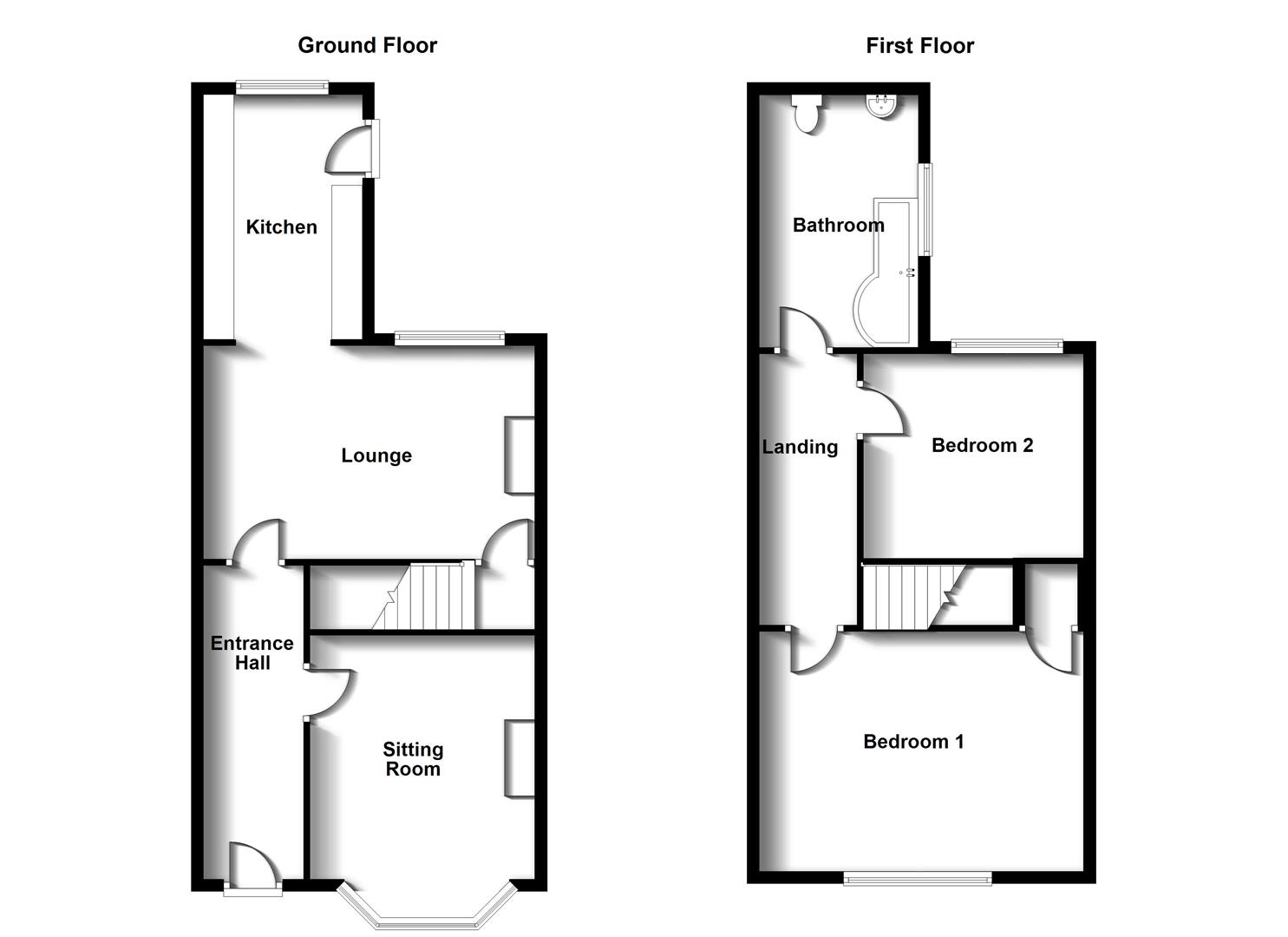 Floorplans For Abbey Street, Rugby