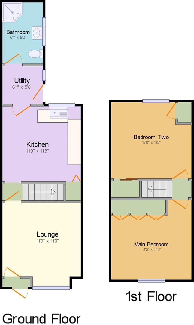 Floorplans For New Street, Rugby