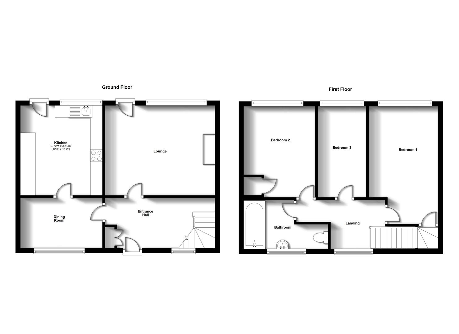 Floorplans For Lytham Road, Rugby