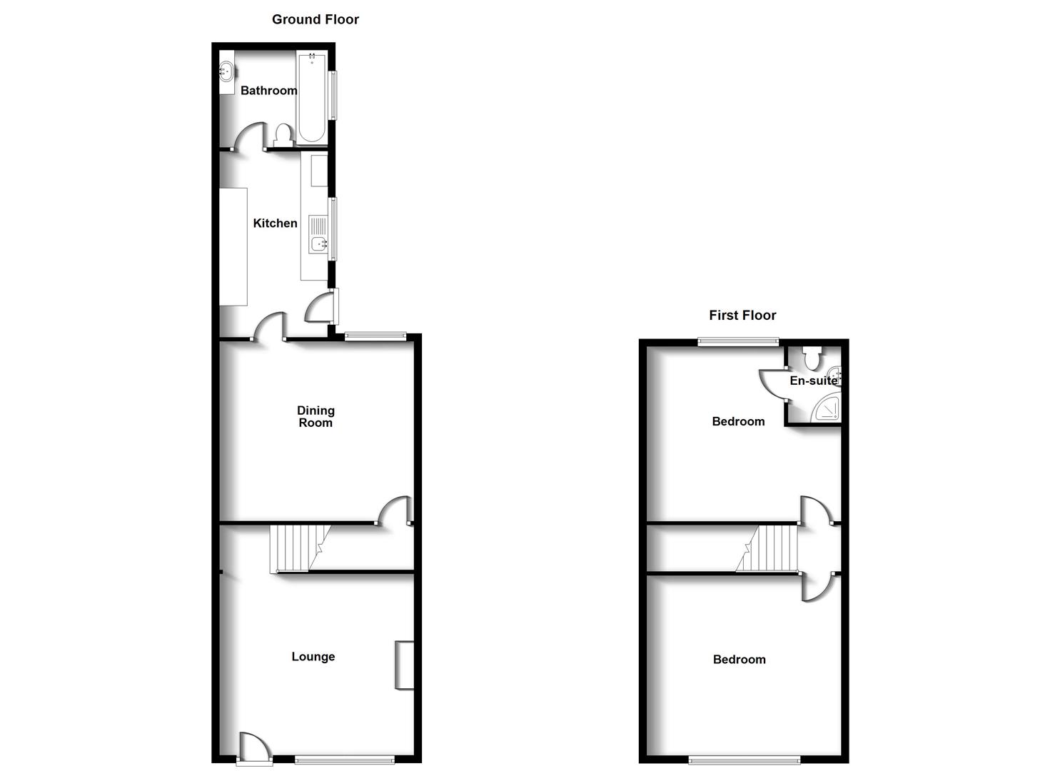 Floorplans For Frederick Street, Rugby