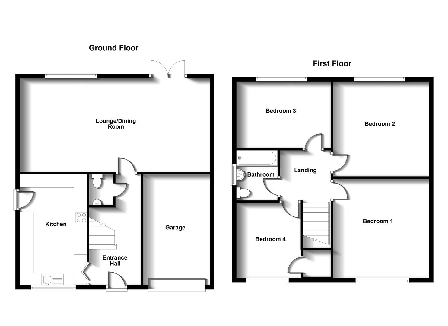 Floorplans For Charles Street, Rugby