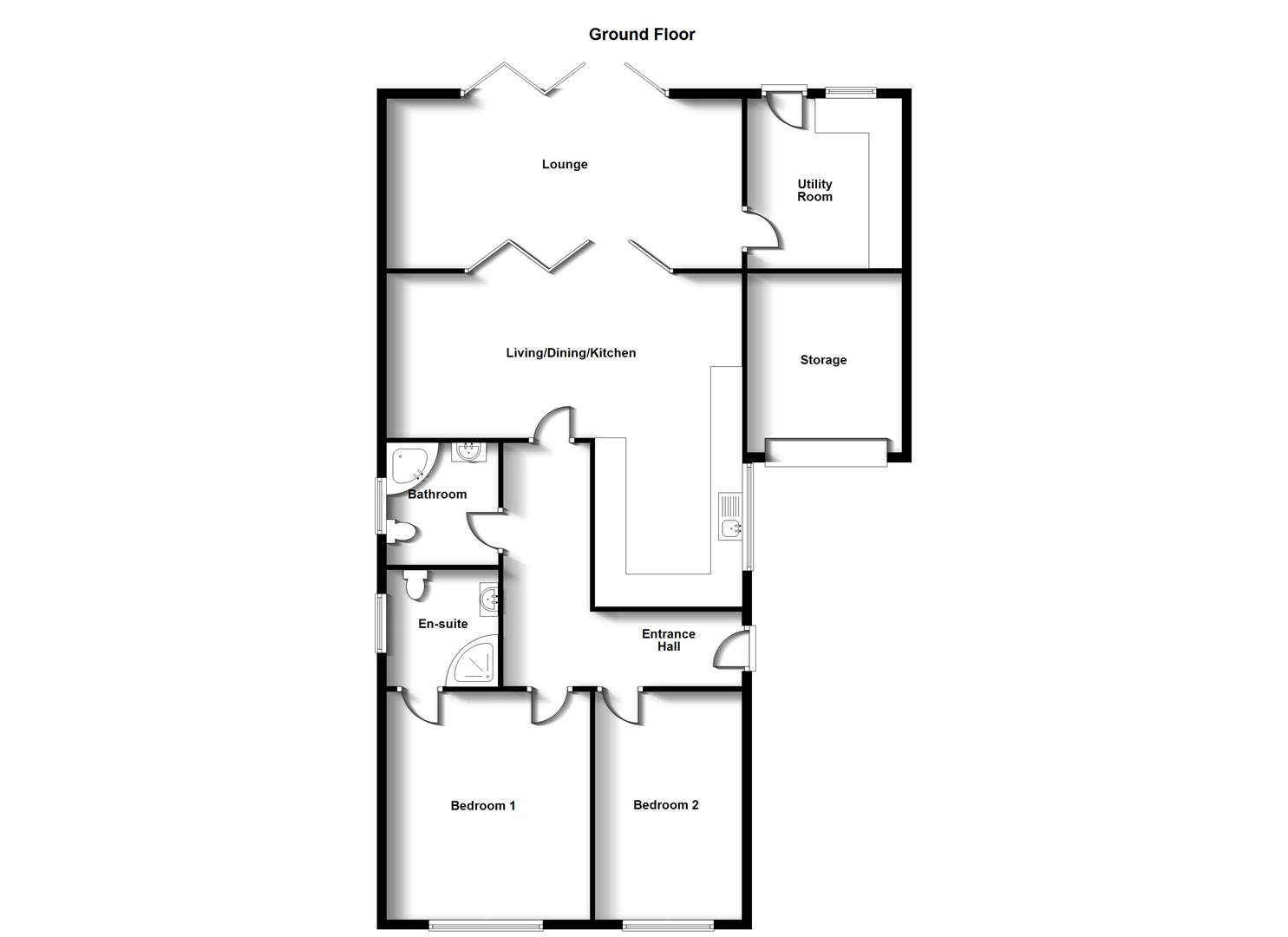 Floorplans For Whittle Close, Bilton. Rugby