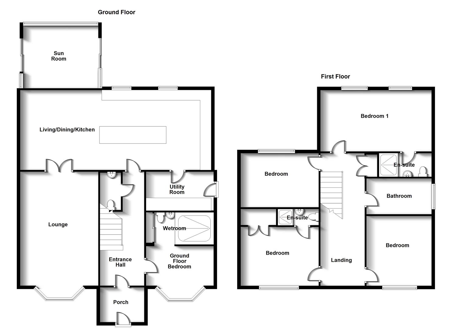 Floorplans For Coventry Road, Thurlaston, Rugby
