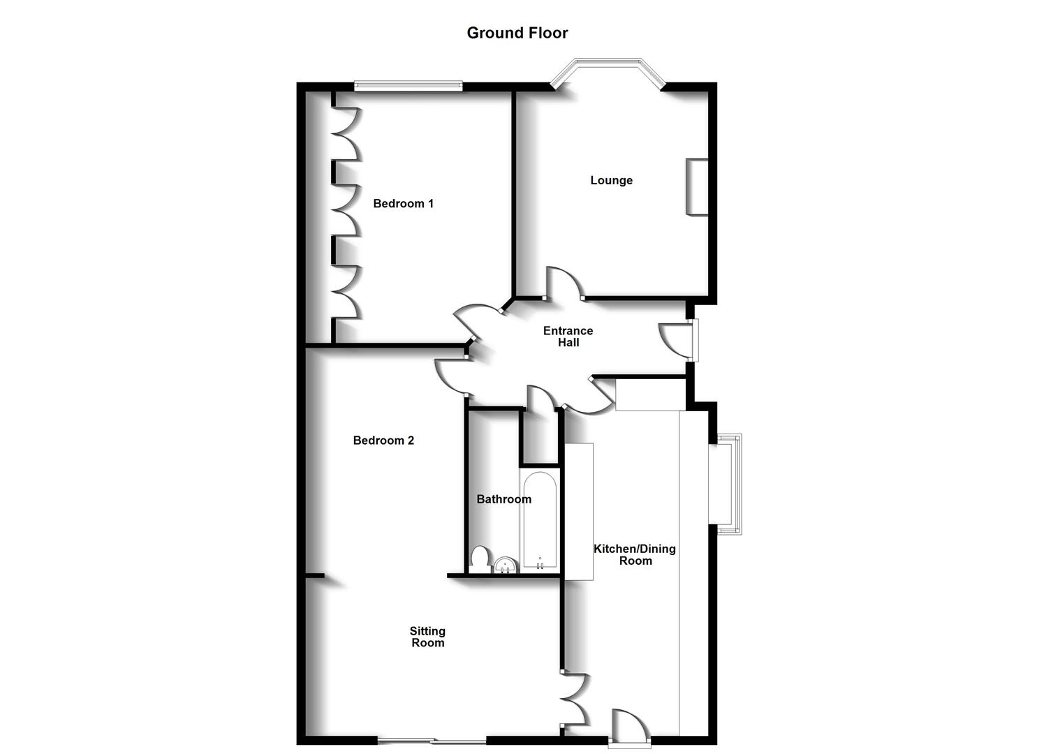 Floorplans For Wise Grove, Rugby, Warwickshire