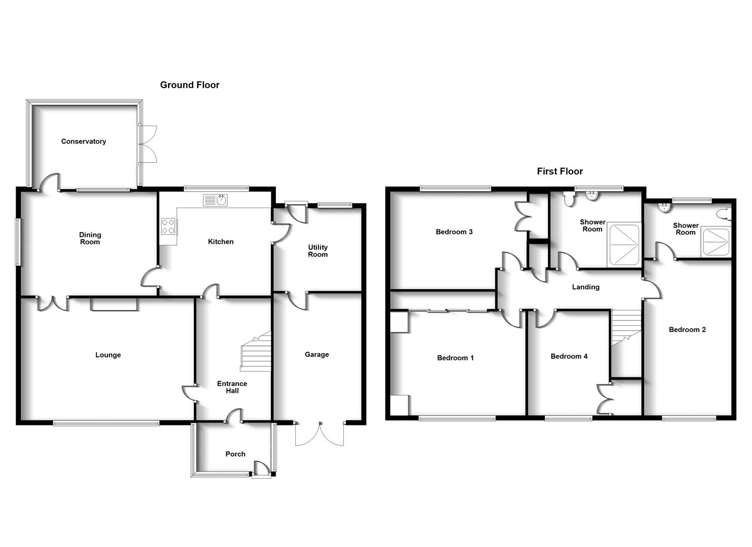 Floorplans For Alwyn Road, Bilton, Rugby