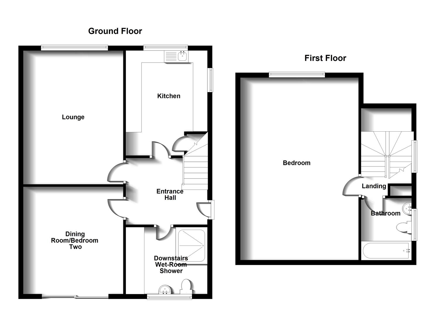 Floorplans For Beswick Gardens, Rugby, Warwickshire