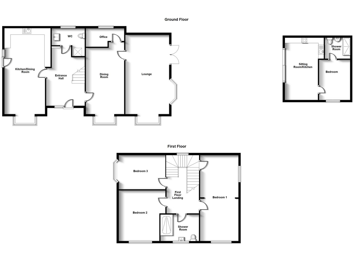 Floorplans For Fareham Ave, Hillmorton, Rugby