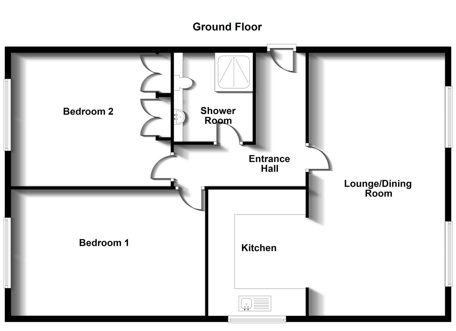 Floorplans For Martin Lane, Bilton, Rugby