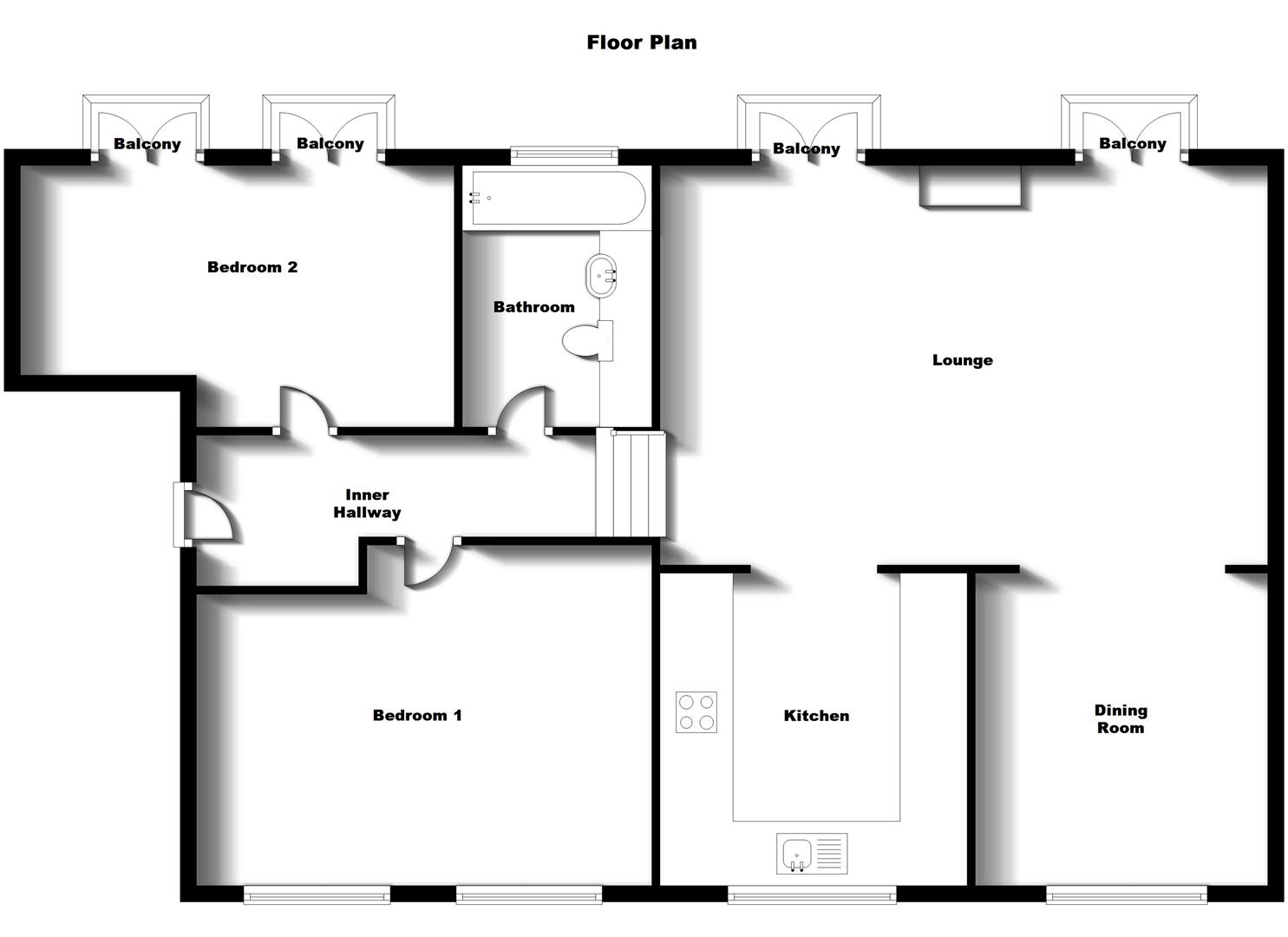 Floorplans For Little Church Street, Town Centre, Rugby