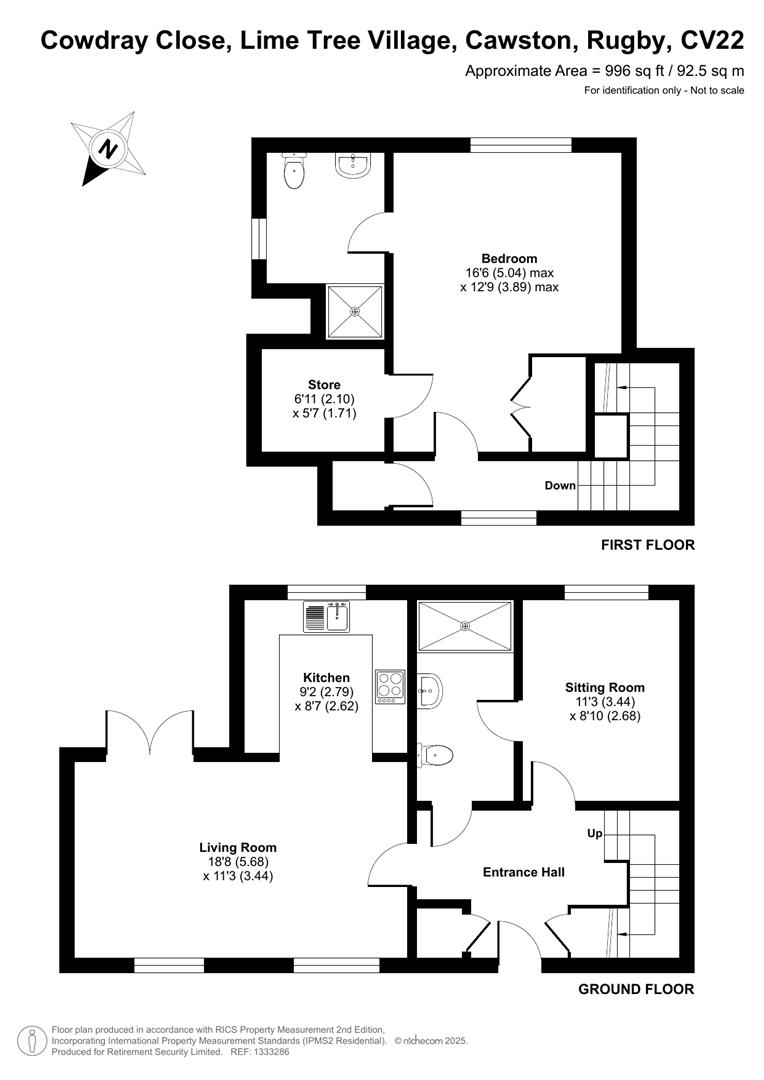 Floorplans For Cowdray Close, Cawston, Rugby