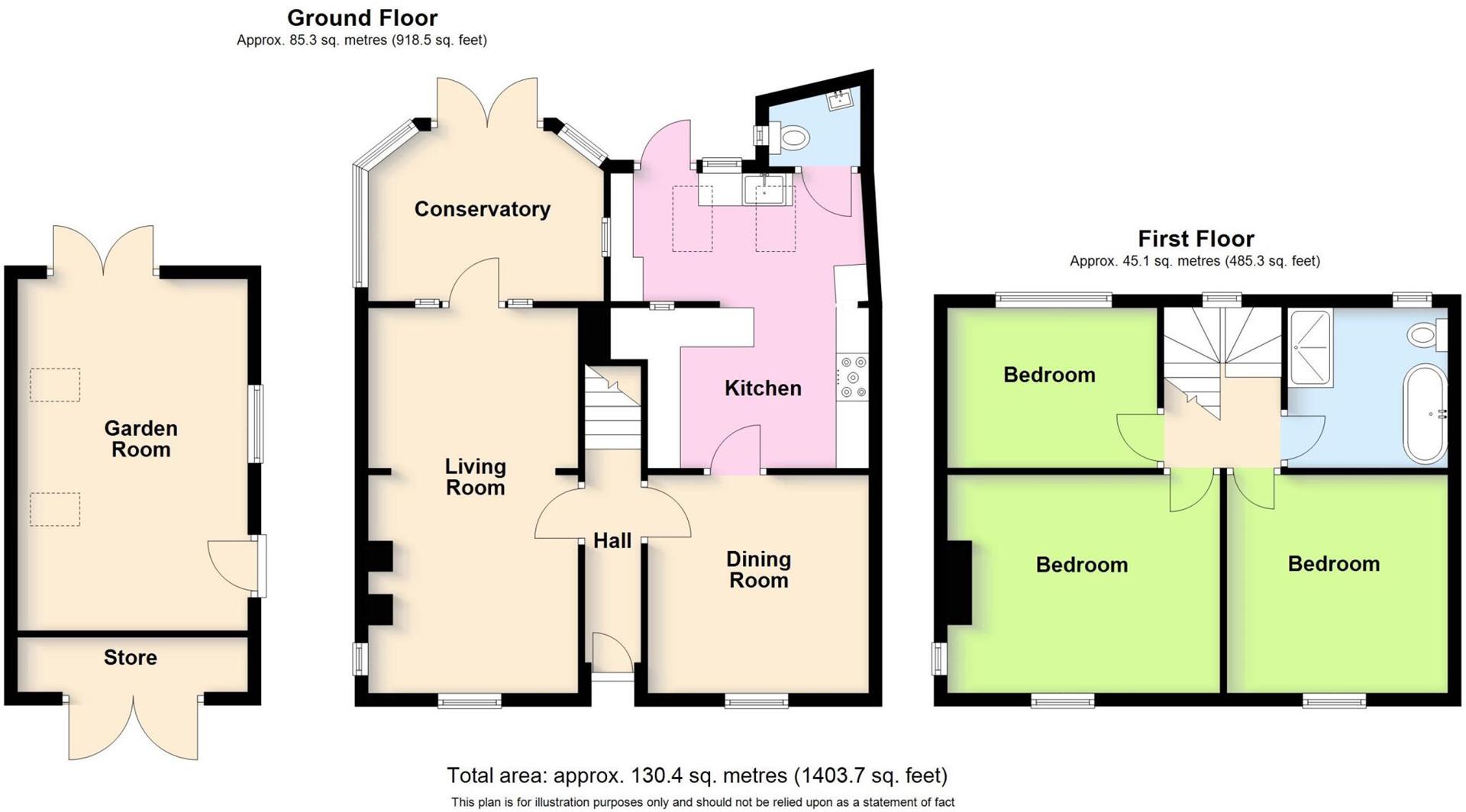 Floorplans For Yew Cottage, Main Street, Bilton, Rugby