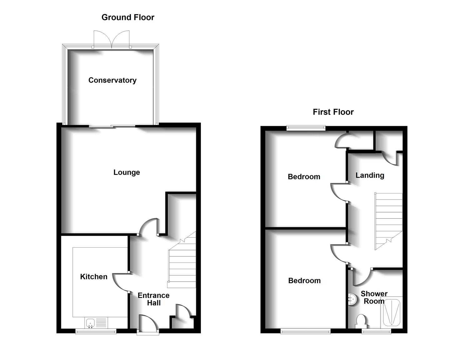 Floorplans For Village Mews, Bilton, Rugby