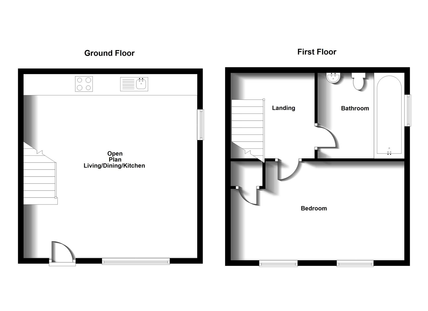 Floorplans For Lowry Court, Hillmorton Rugby
