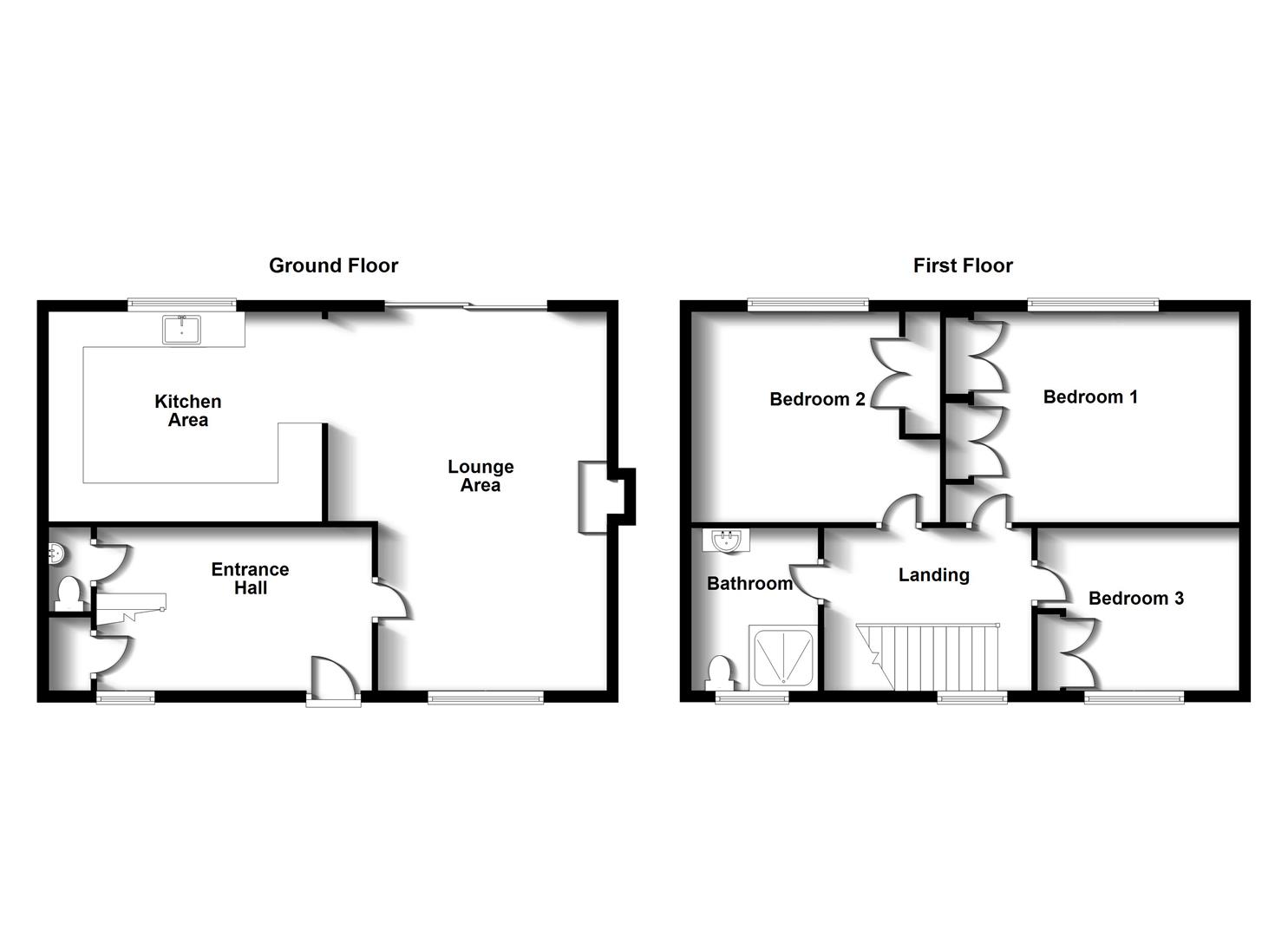 Floorplans For Lytham Road, Bilton, Rugby