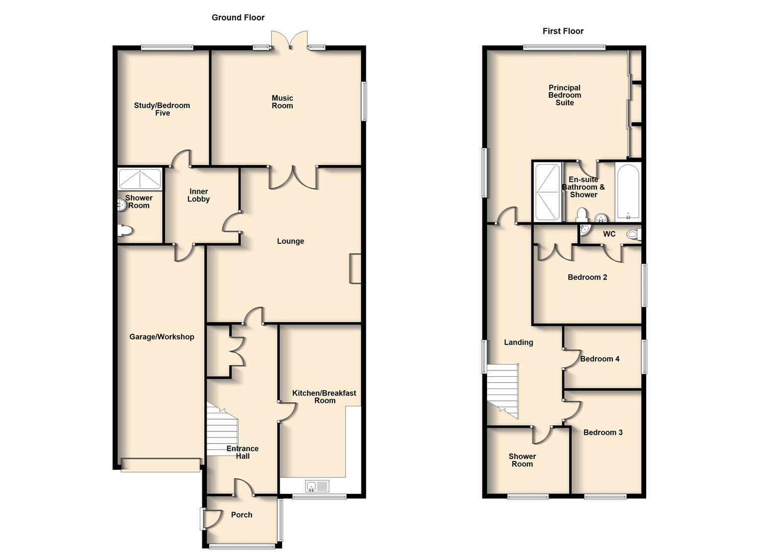 Floorplans For Beswick Gardens, Bilton, Rugby