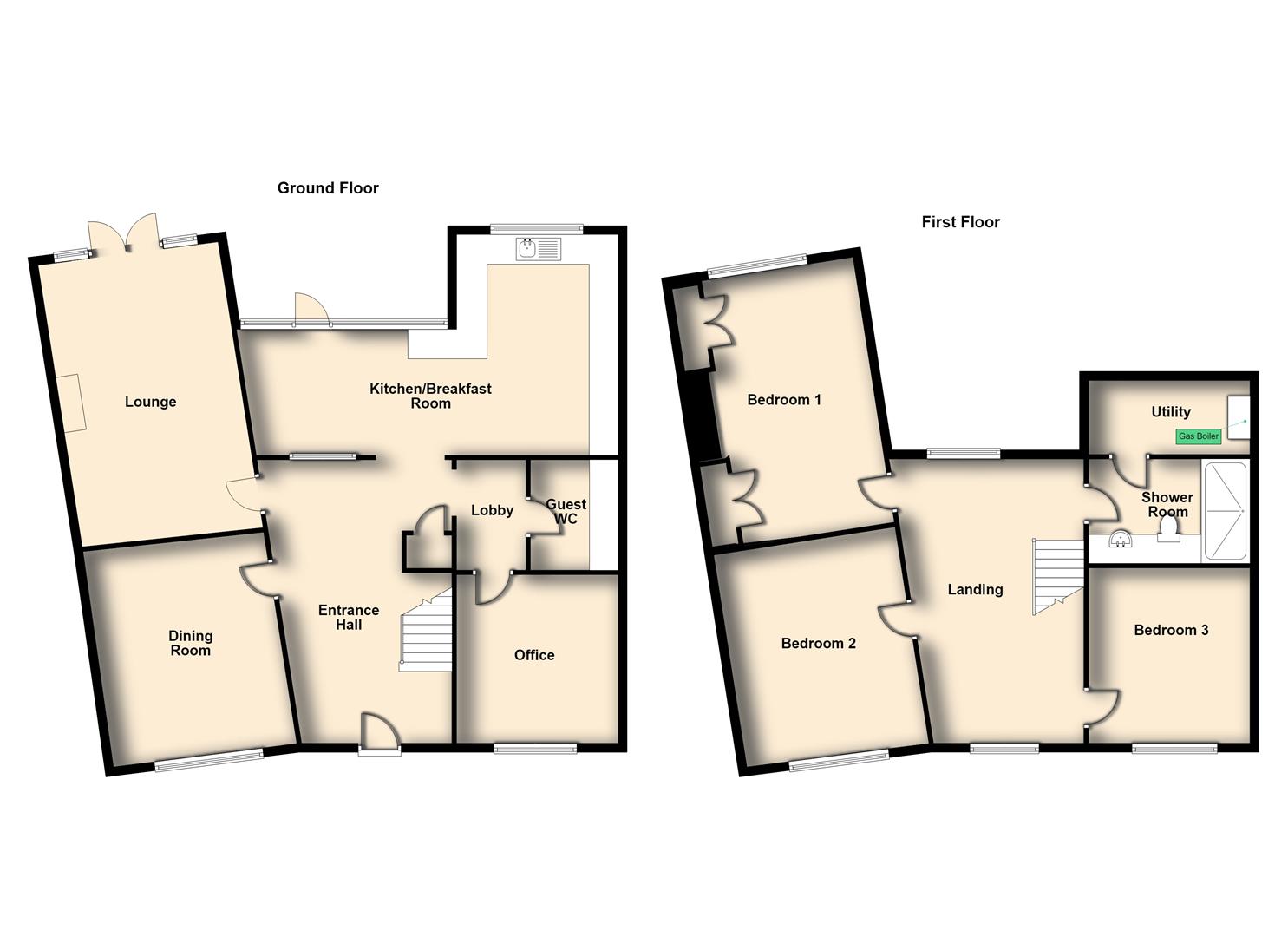 Floorplans For Hampden Way, Rugby