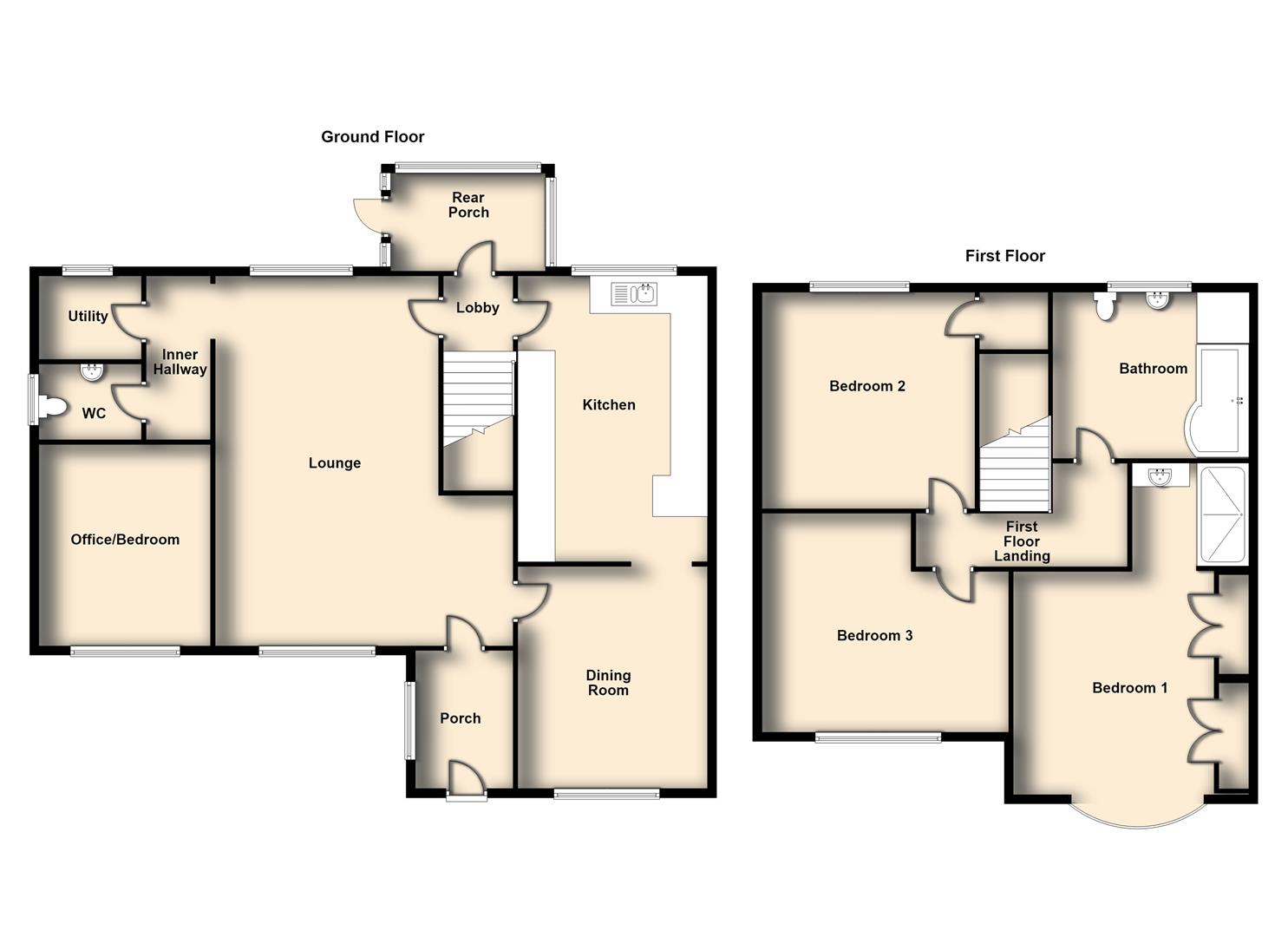 Floorplans For Norton Leys, Hillside, Rugby